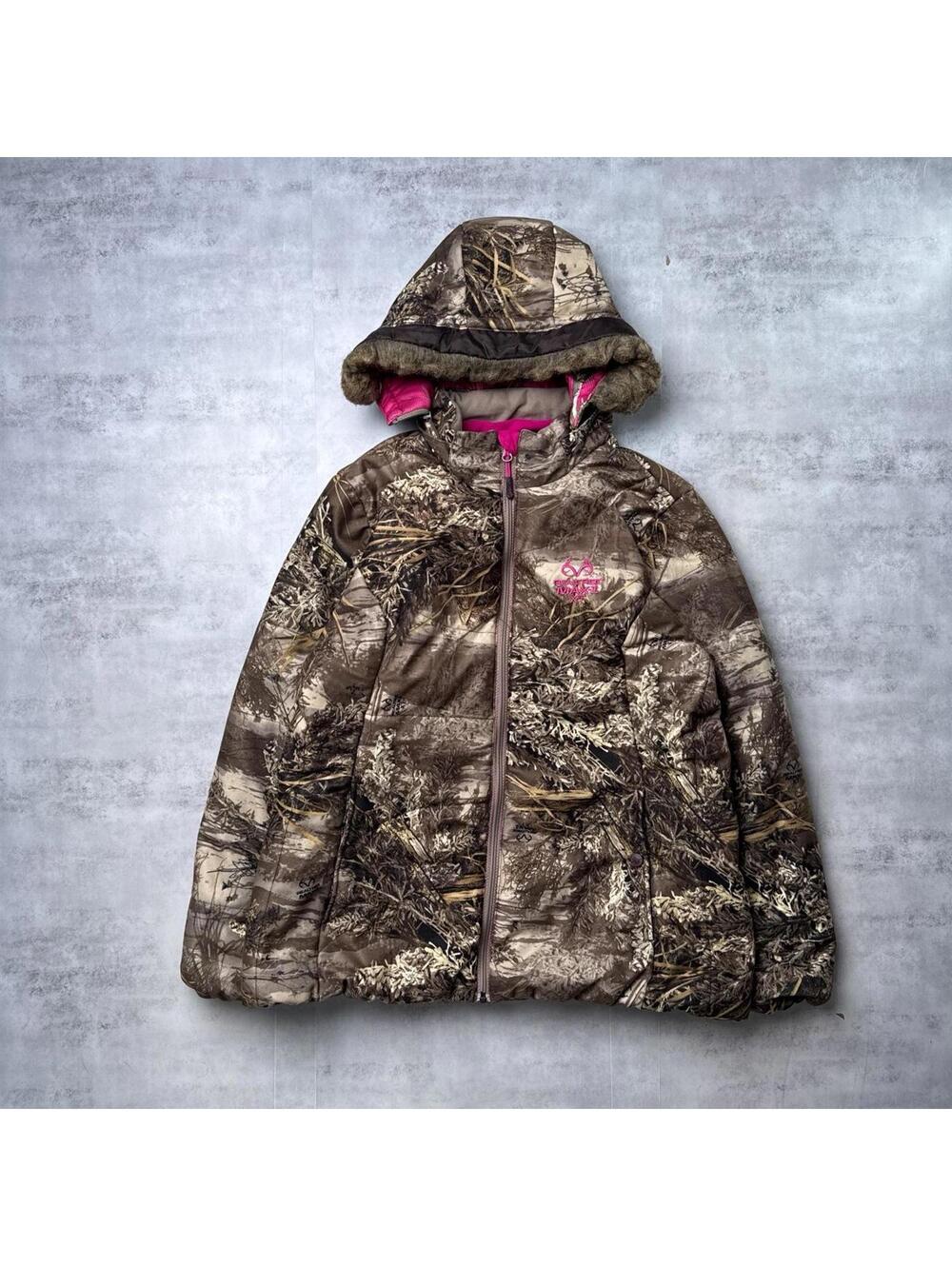 Y2K Realtree Hooded Polar Camo Jacket